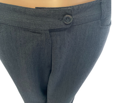 Load image into Gallery viewer, Morgan De Toi Grey Pinstripe Cuffed Pants
