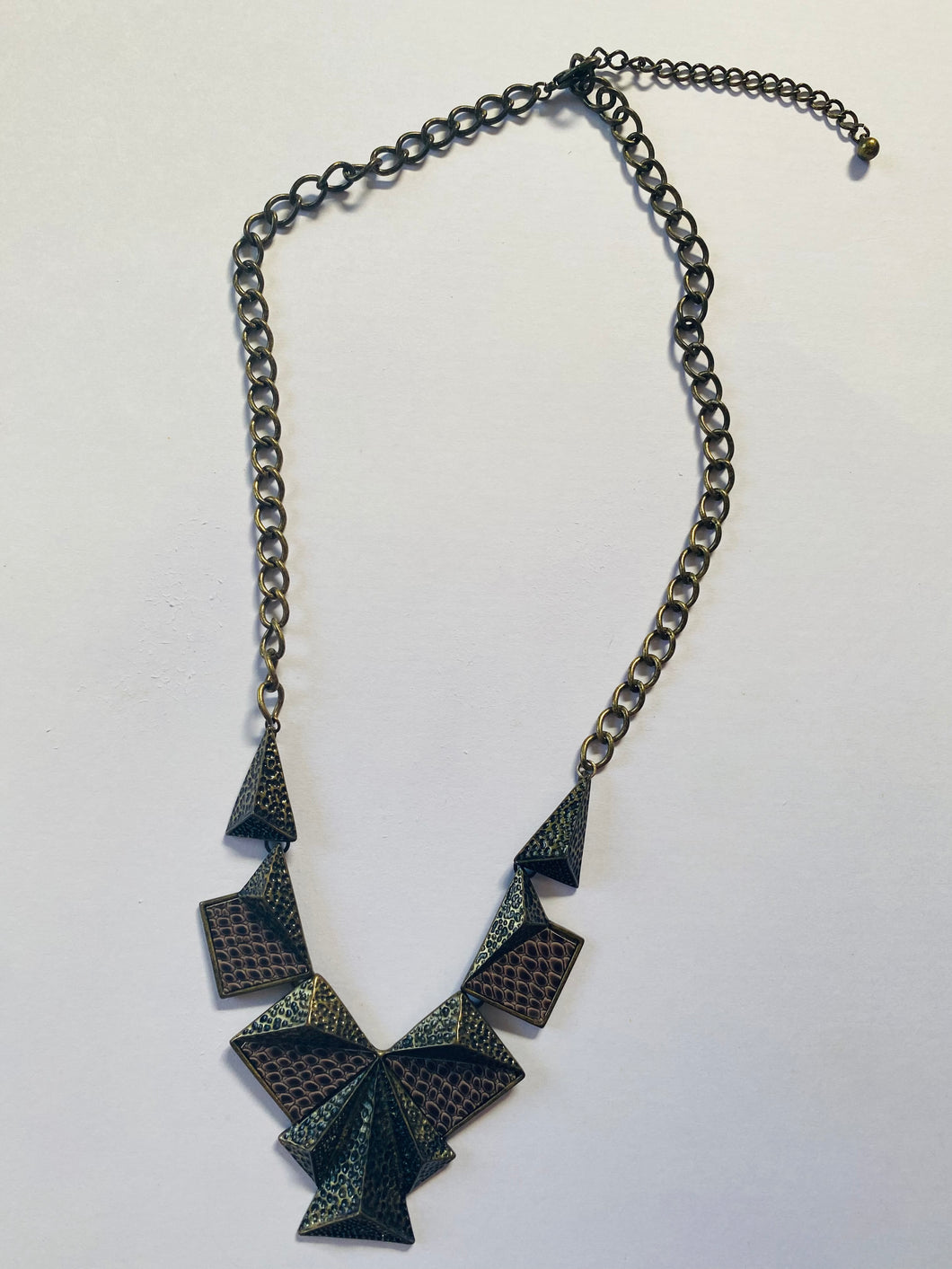 Engraved Reptilian Warrior Necklace