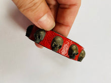 Load image into Gallery viewer, Dual Use Red Skull Belt Cuff
