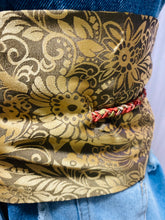 Load image into Gallery viewer, Silk Golden Obi Hanbok Knot Belt
