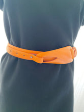 Load image into Gallery viewer, Dolce Donna Orange Genuine Leather Belt
