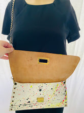 Load image into Gallery viewer, Glow In The Dark Paint Splash Leather Crossbody Bag
